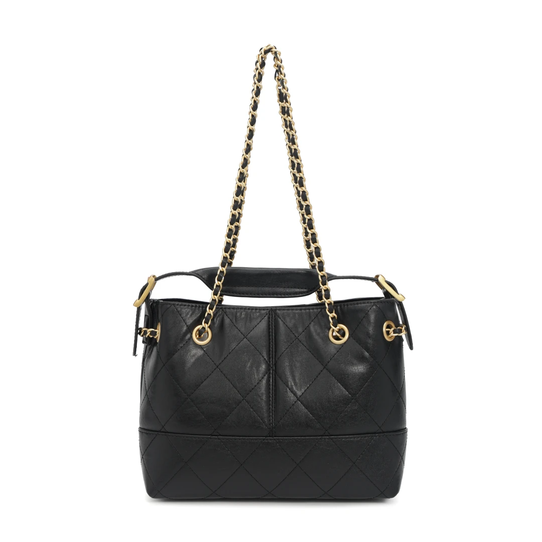 【高端定制】轻奢大托特小香风时尚通勤新款手提斜挎包JSF-6787-1黑