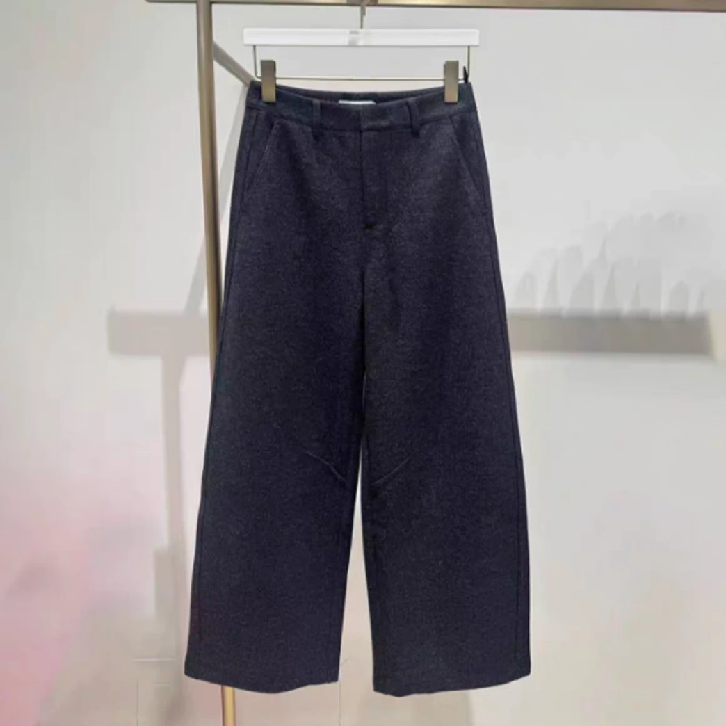 伊家深灰色冬款西裤