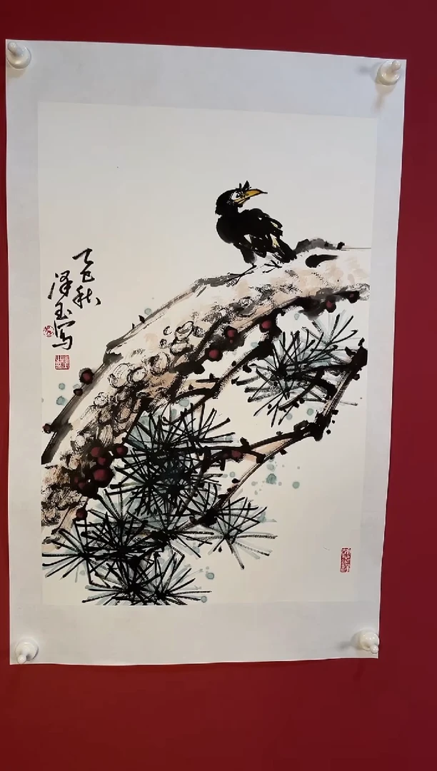 国画八哥写意11111