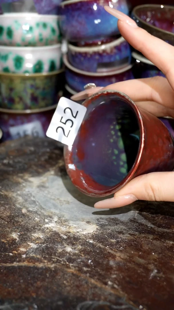 摆件精品窑变钧瓷茶器