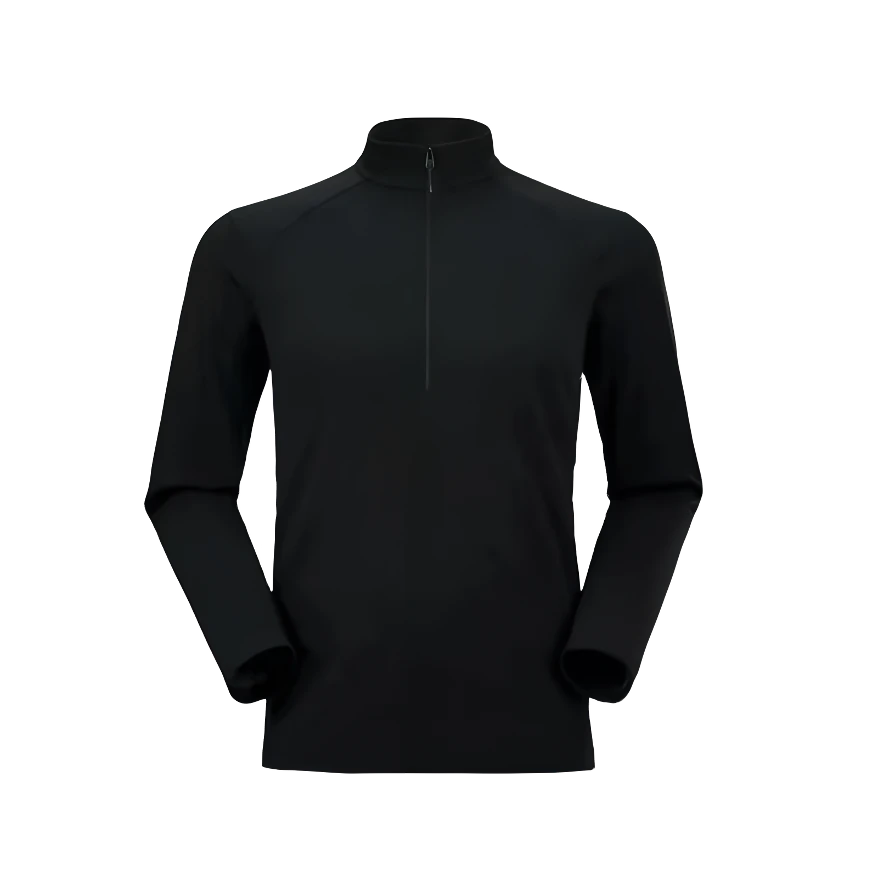 3【D大人专属】秋冬长袖男士户外加绒保暖T恤半拉链