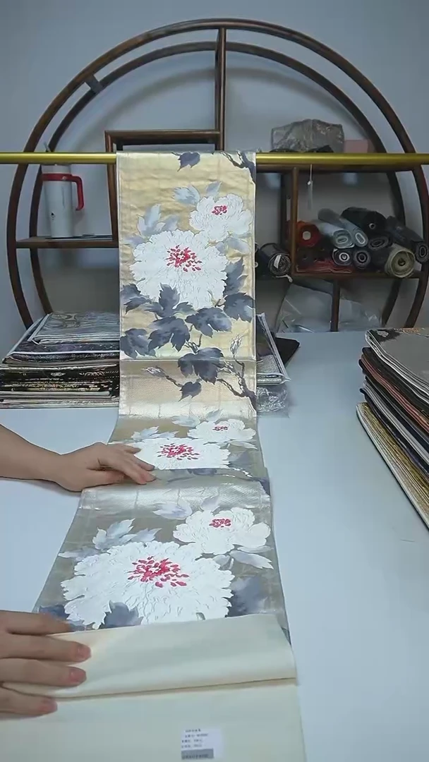 织绣13西阵织六通花卉