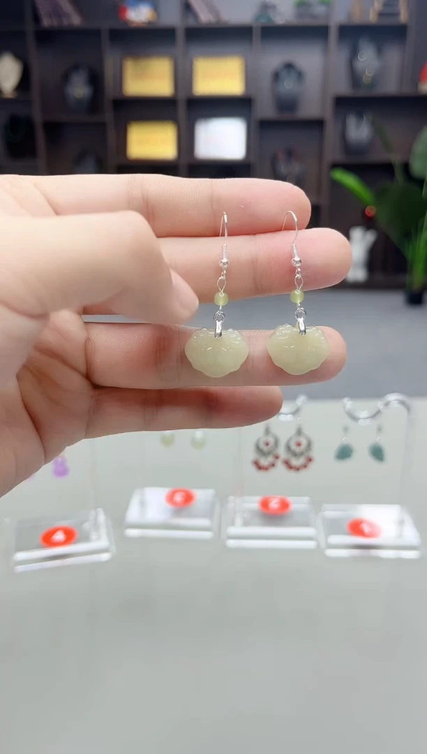 未镶嵌和田玉（子料）耳饰X14