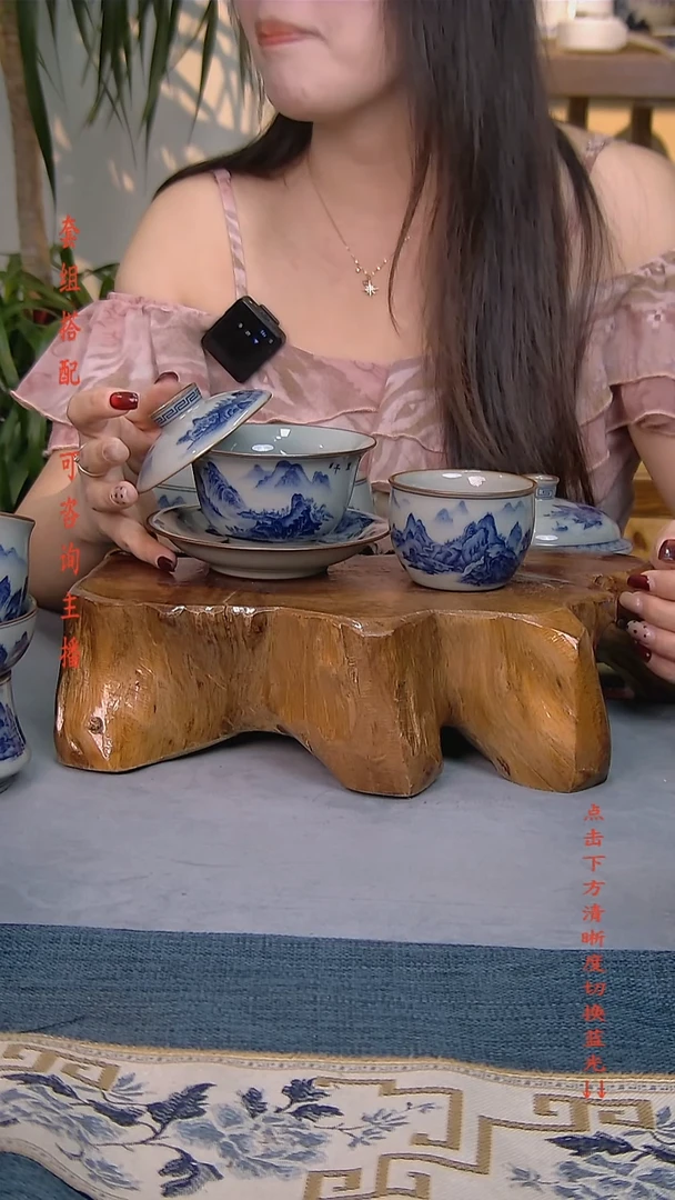 简装家用款2件套 老陶泥开片纹陶瓷茶具