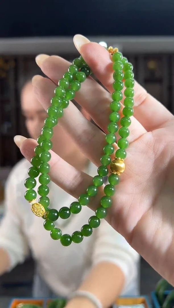 项链未镶嵌和田玉碧玉项链