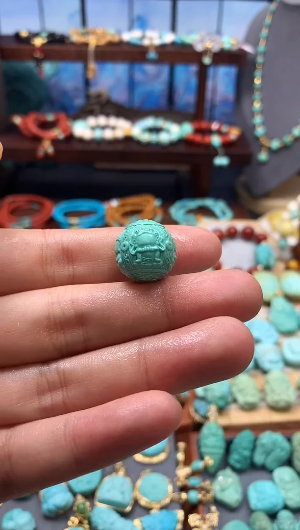 未镶嵌绿松石挂件四面佛
