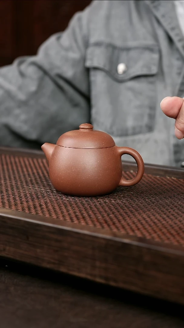 茶壶紫砂底槽清宽口文旦