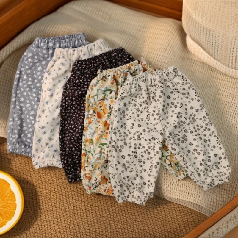 儿童碎花灯笼裤韩版森系休闲时尚百搭秋季新款男童女童（有运补）