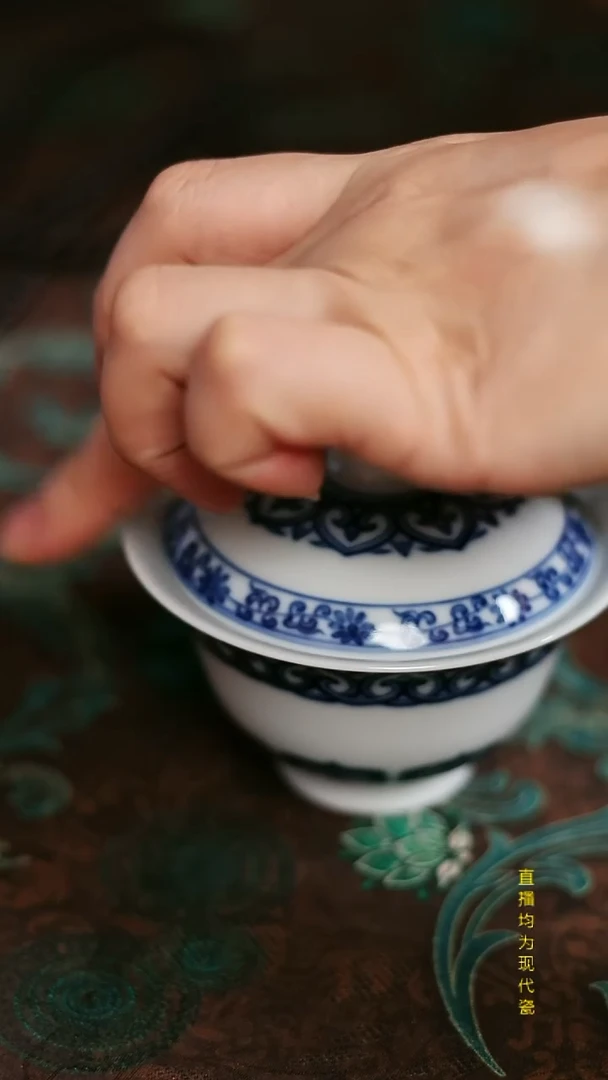 镹曰陶手绘柴窑茶具