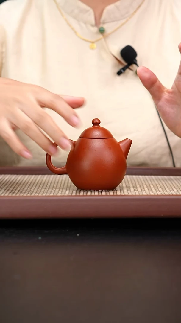 茶壶紫砂小煤窑朱泥龙蛋160cc陈佳欢