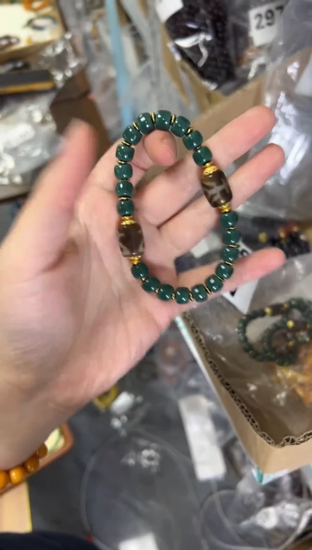 玛瑙/玉髓手链未镶嵌贵人财财珠玛瑙手串[2586]