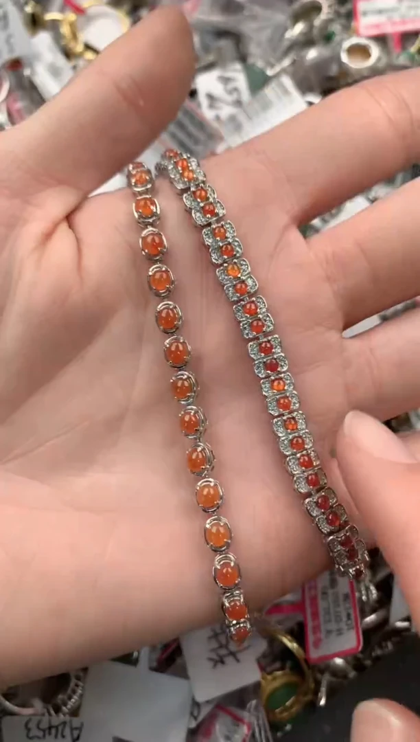 银S925镶嵌戒指翡翠999   7