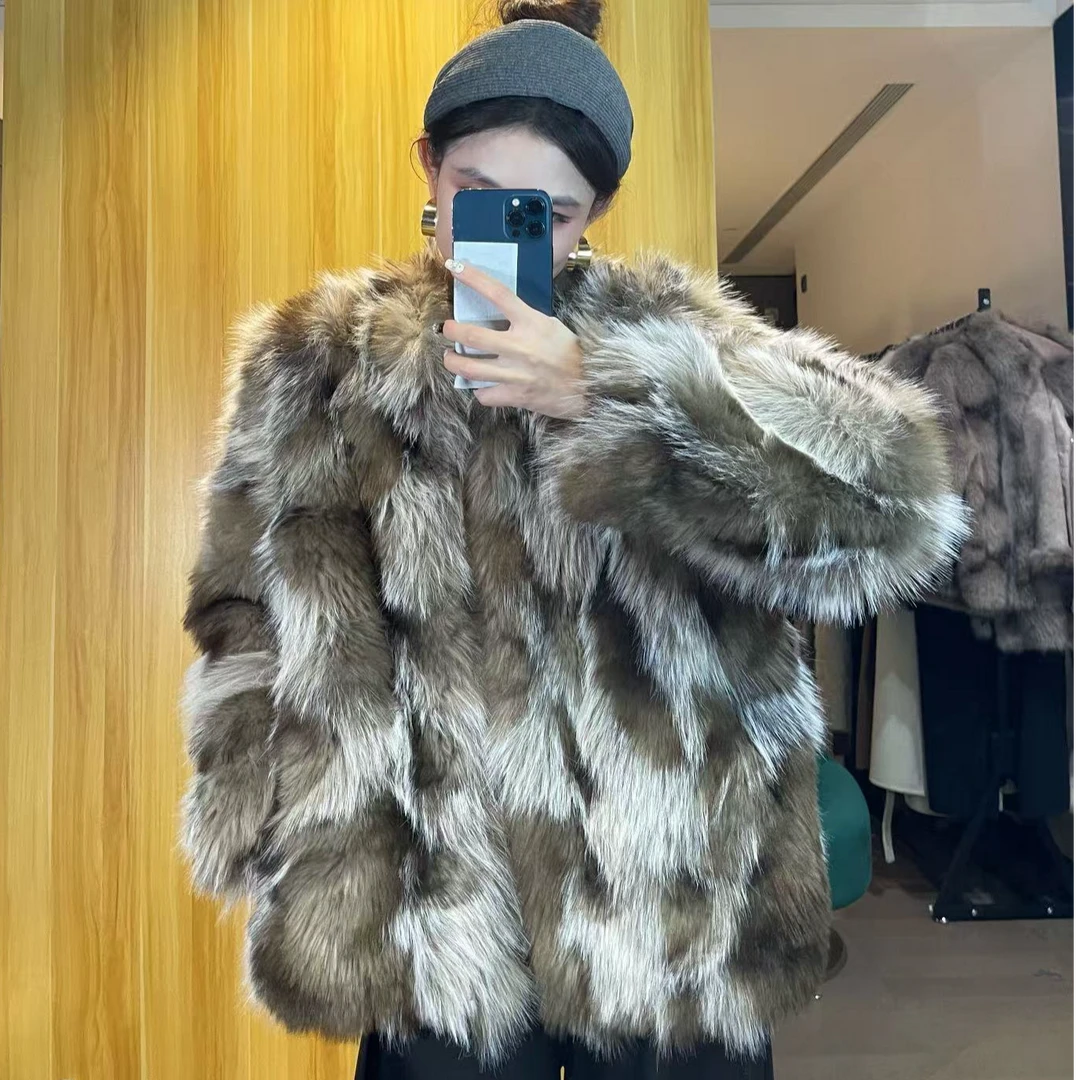 冬季保暖常规款短外套外套轻奢毛毛外套