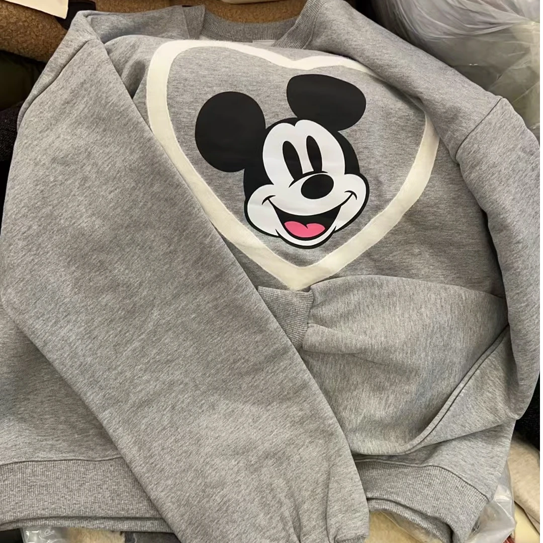 【NO退NO换】韩国东大门冬款爱心米老鼠卫衣