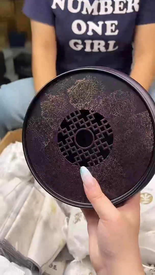 大漆茶盘 紫金