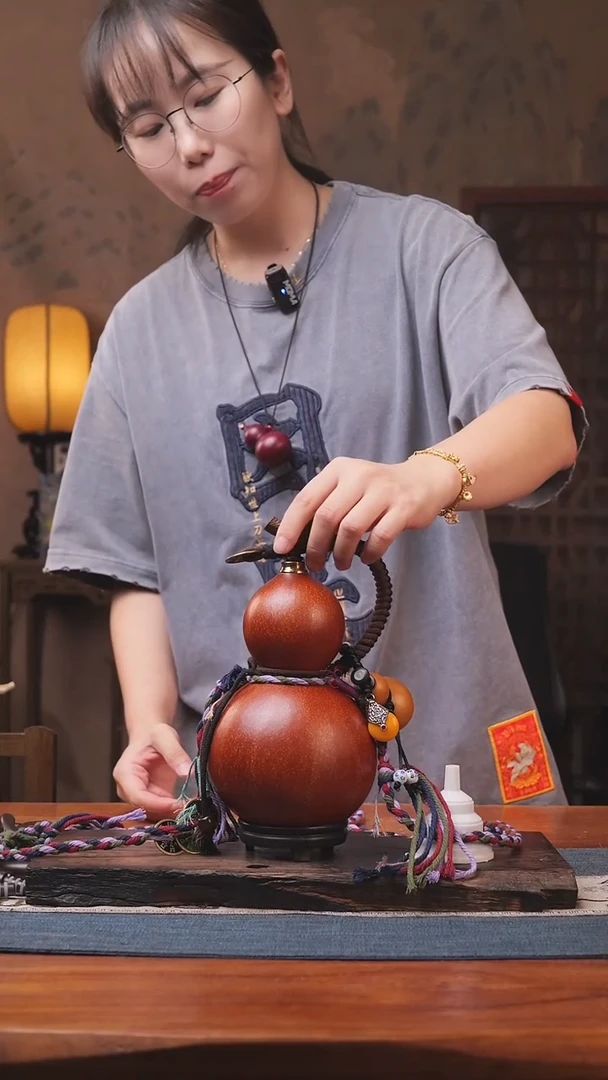 1422号精品大漆葫芦防腐防渗装水茶酒