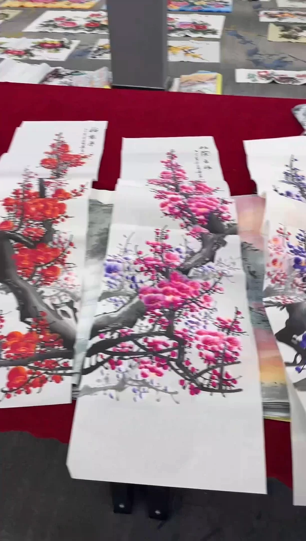 真人名画手工手绘