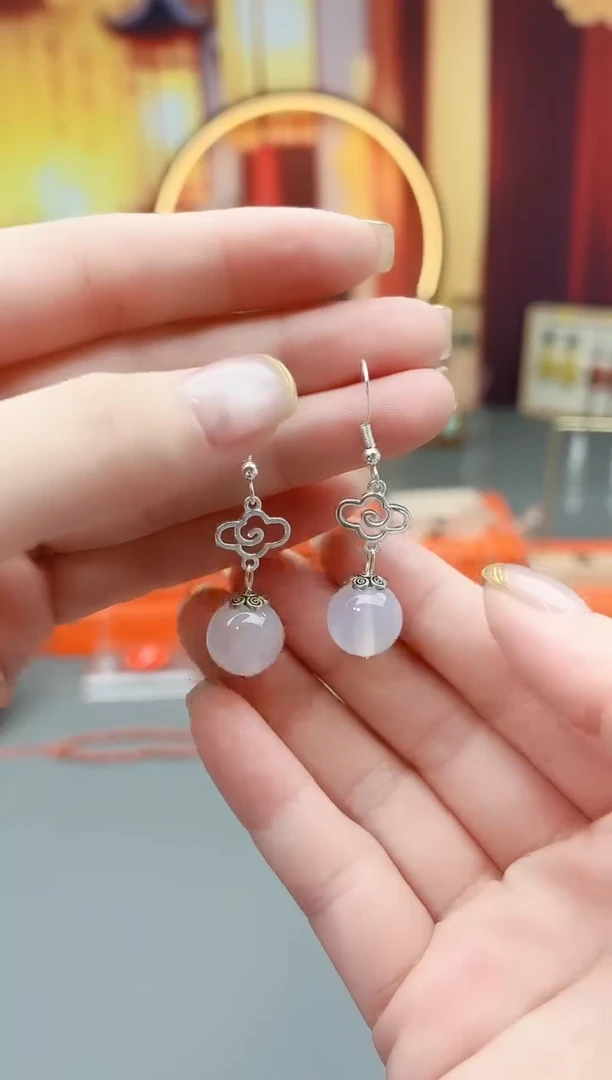 未镶嵌耳钉玛瑙/玉髓101