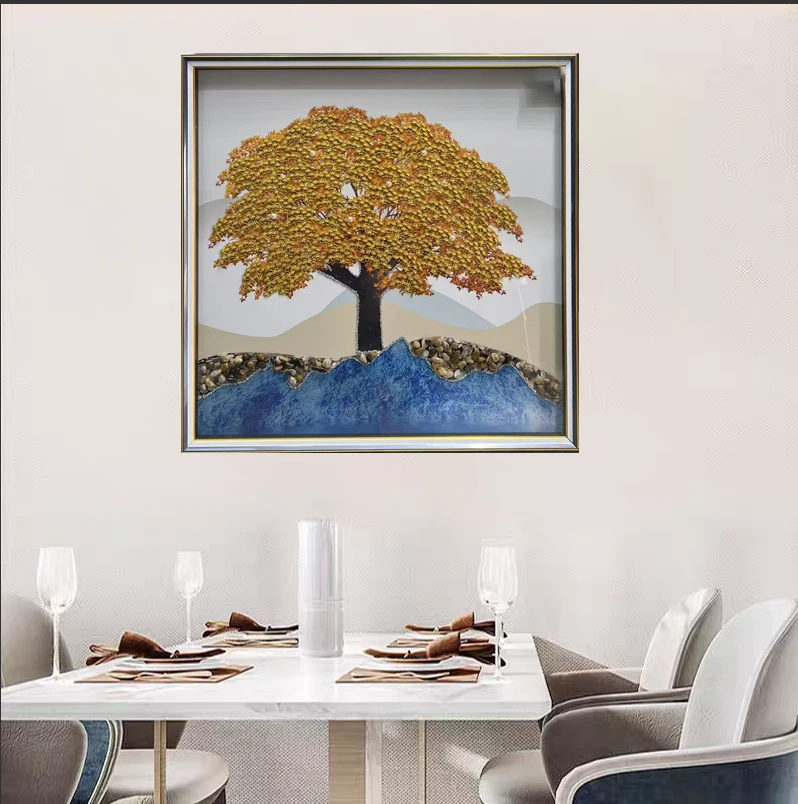 Q18黄金树现代客厅卧室挂画走廊入户门玄关装饰画