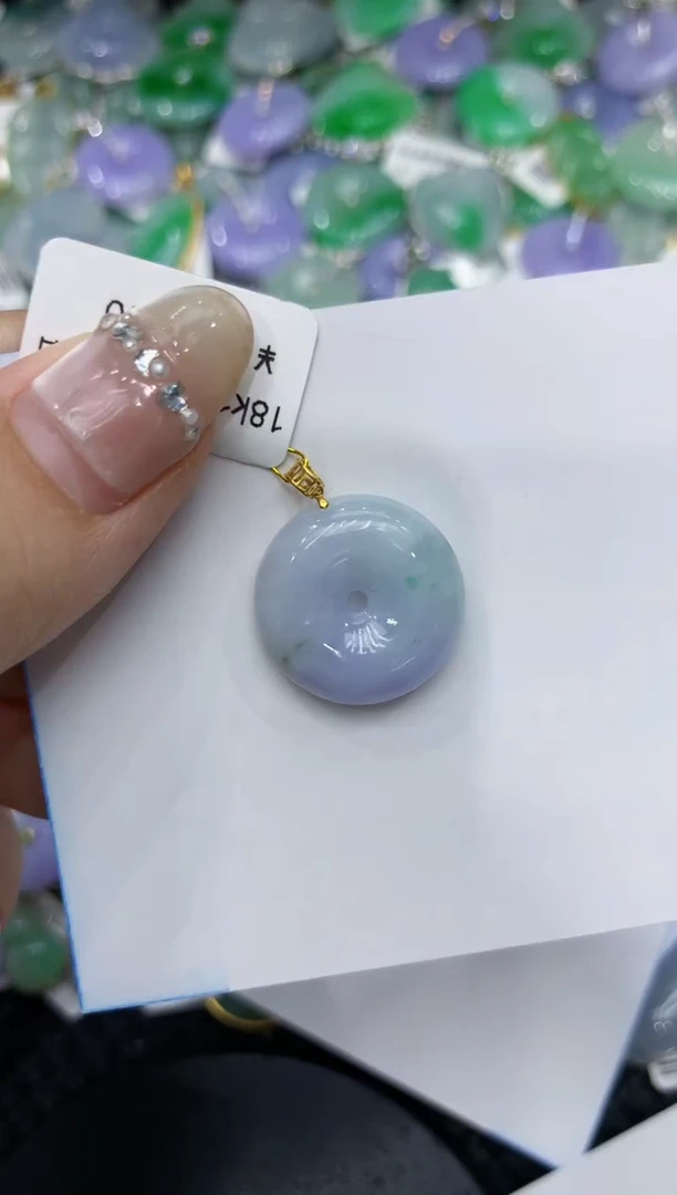 【闪购商品】翡翠颈饰18K金镶嵌222222222