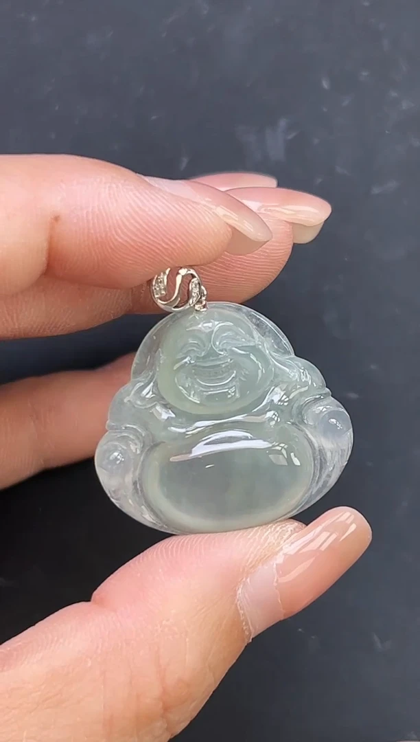 颈饰18K金镶嵌翡翠TJYM1109 佛公