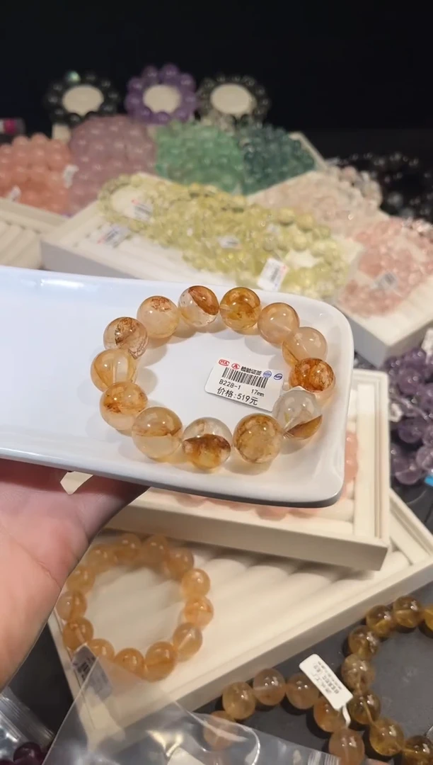 未镶嵌手链水晶多样性发一Q2胶花17mm