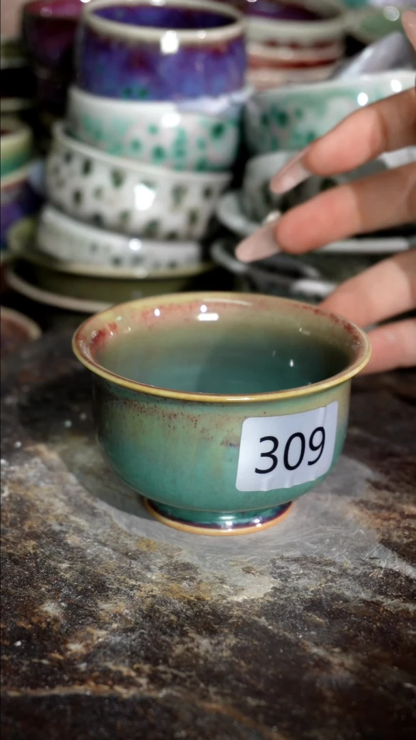 摆件精品窑变钧瓷茶器