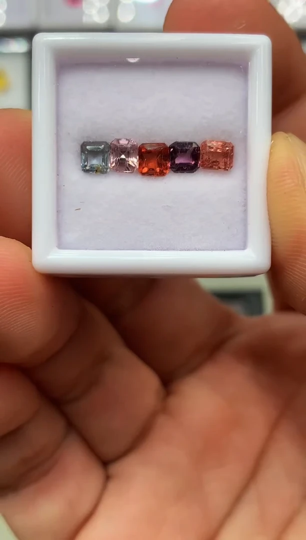 【闪购商品】定制尖晶石裸石未镶嵌八角 一盒5/P 1.88ct