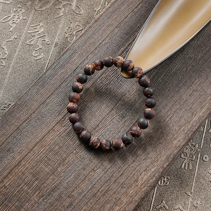 保真海南降真香黄金甲手串 黑油椰奶花香