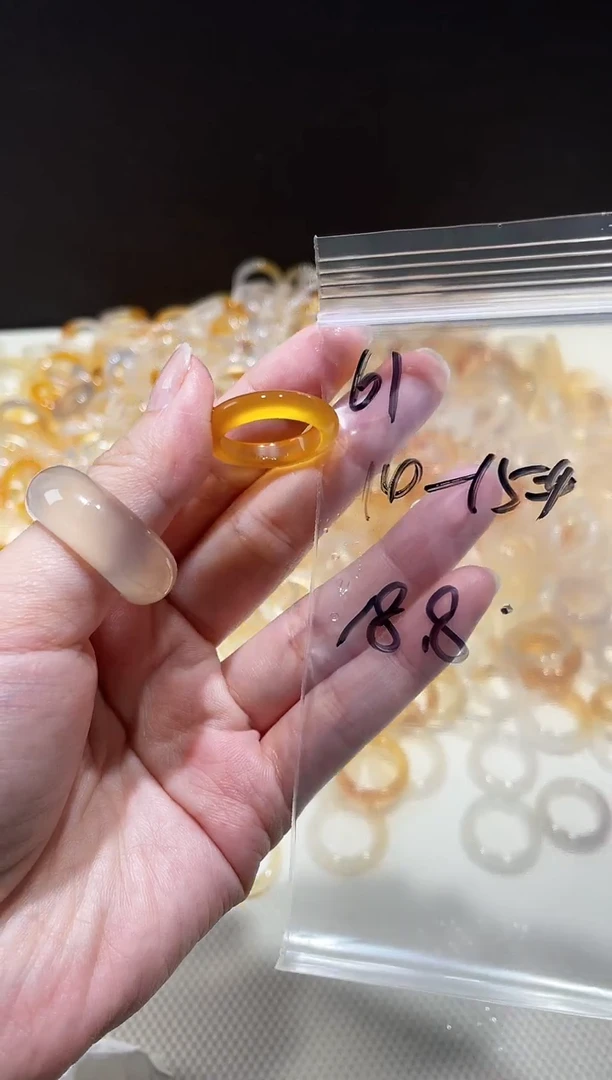 玛瑙/玉髓戒指未镶嵌61