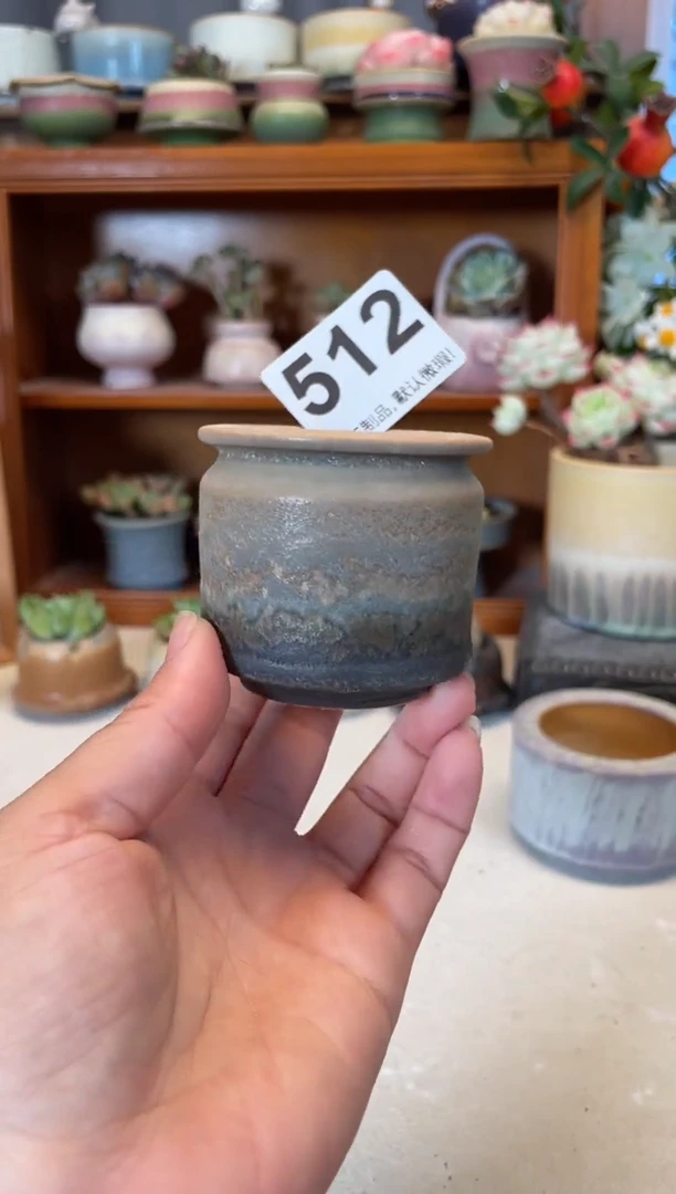 瓷片512知木小芳花盆