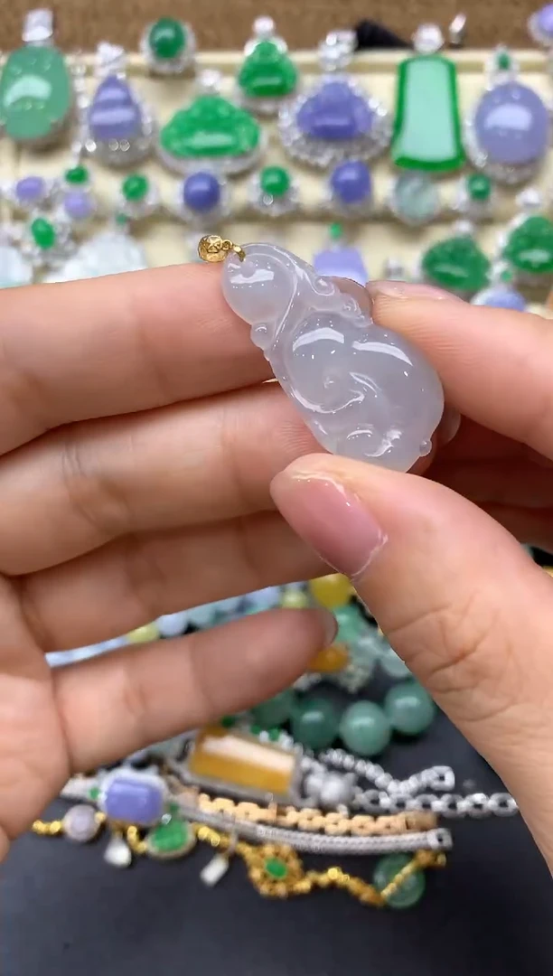 【闪购商品】翡翠颈饰18K金镶嵌14中国好珍宝