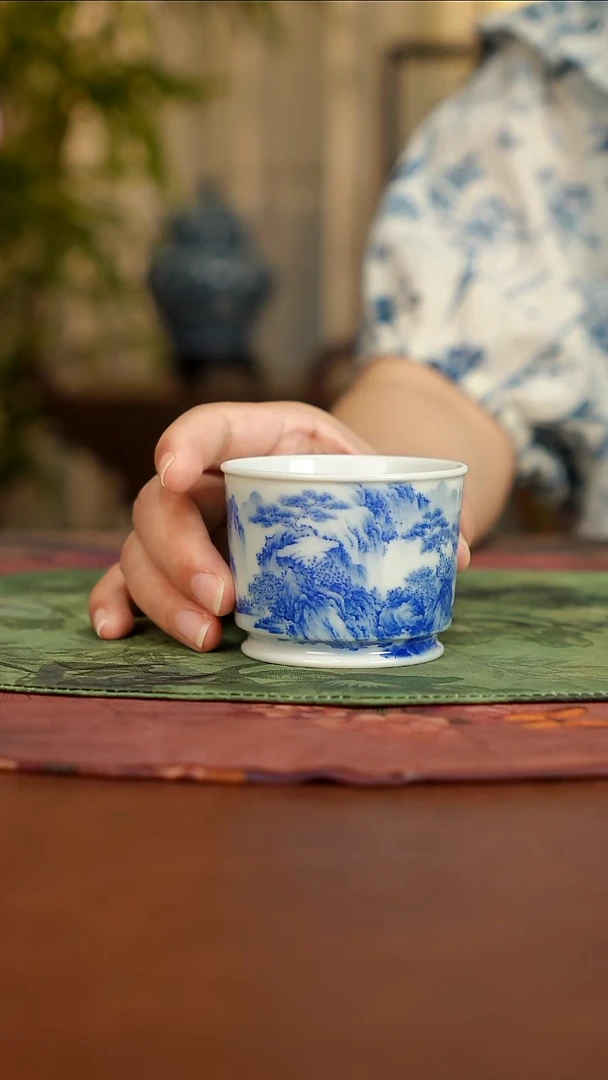 杯子爱景德镇陶瓷手工手绘茶器11111111111