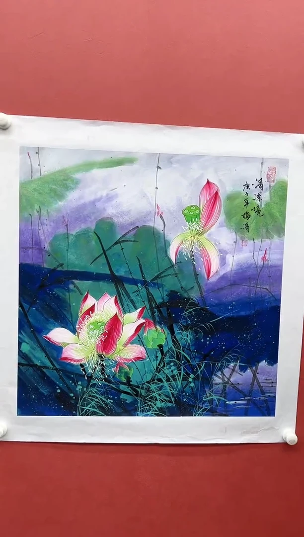 国画梅清-4平尺-花鸟-教学范本
