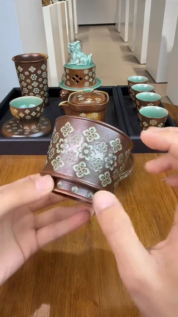 青瓷手工茶器包邮