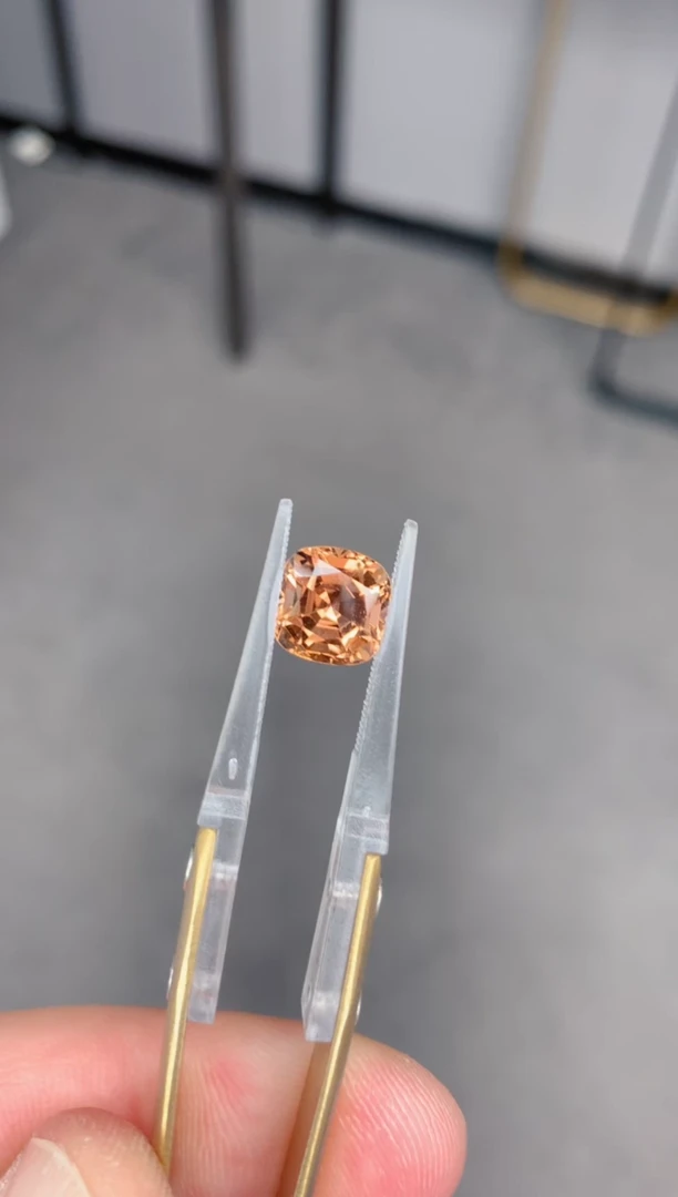 未镶嵌裸石碧玺3ct 橘粉色碧玺