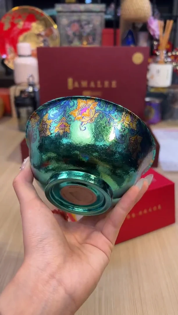 129执彩纯钛饭碗-烟萝绿