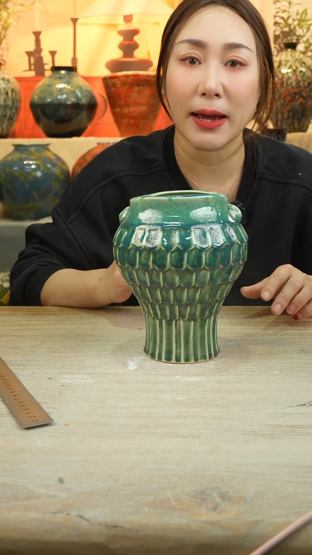 高18口10陶瓷花瓶花器