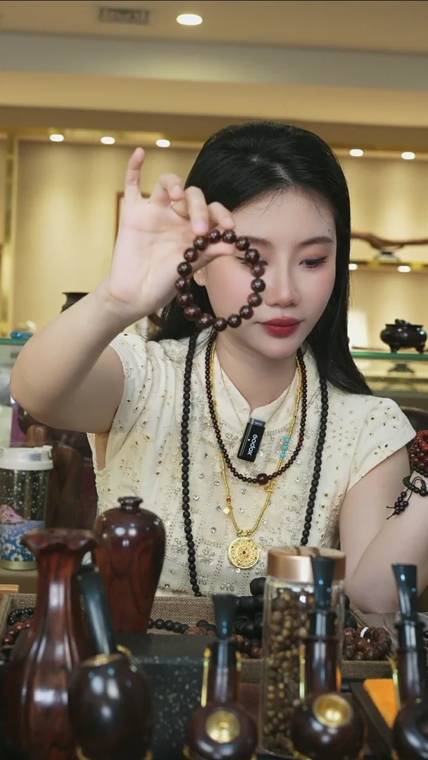 【闪购商品】降真香手串/手链【美比】海南红降1.2圆珠单圈（土埋料）