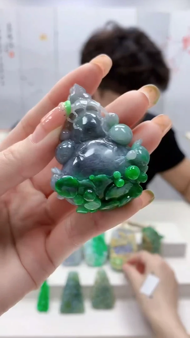 未镶嵌定制翡翠5145ry-毛货挂件24