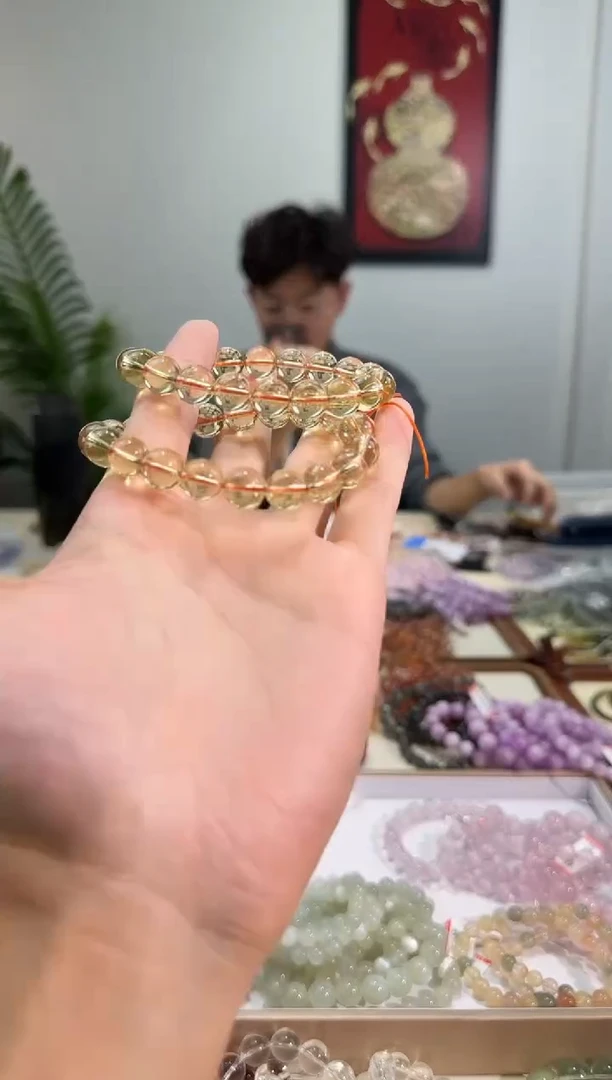 未镶嵌手串水晶天然黄水晶10+【多样性发一】