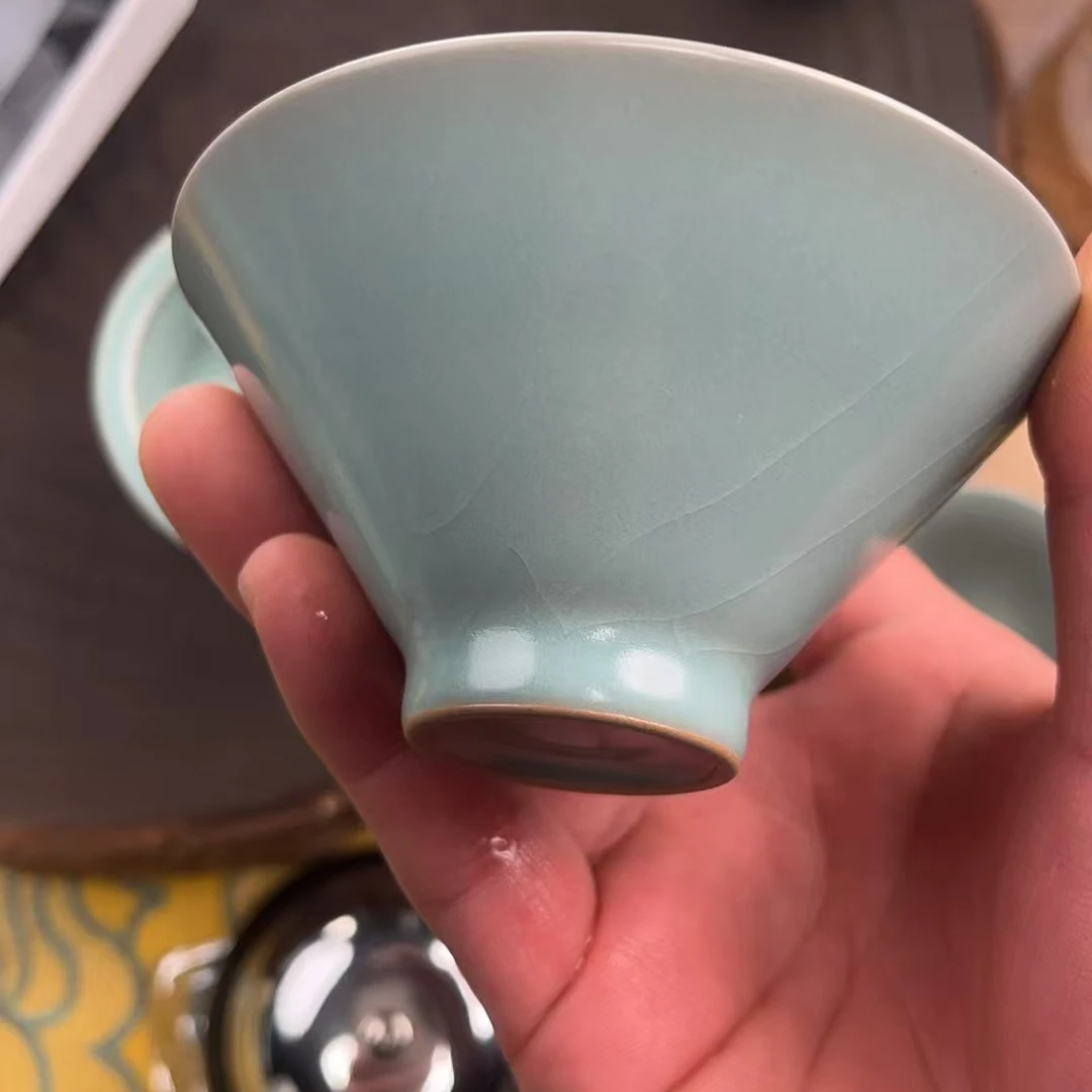 清凉寺原矿手工主人杯斗笠杯