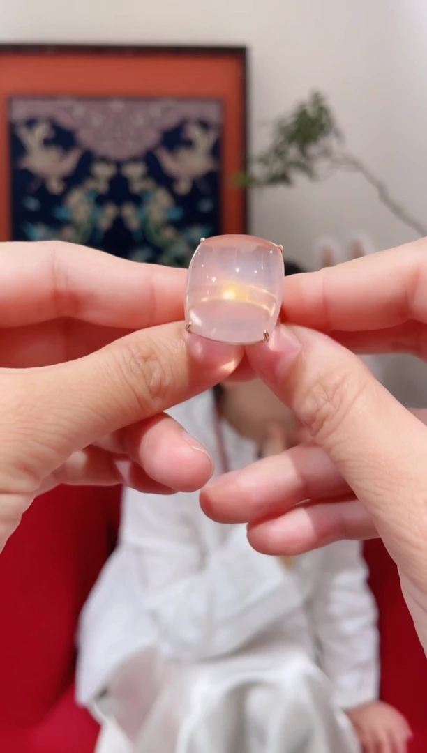 18K金镶嵌戒指水晶水晶