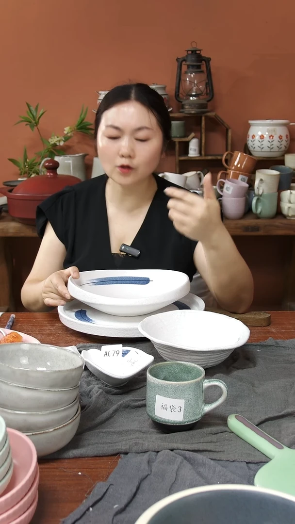 陶瓷A079陶瓷餐具4件套微瑕