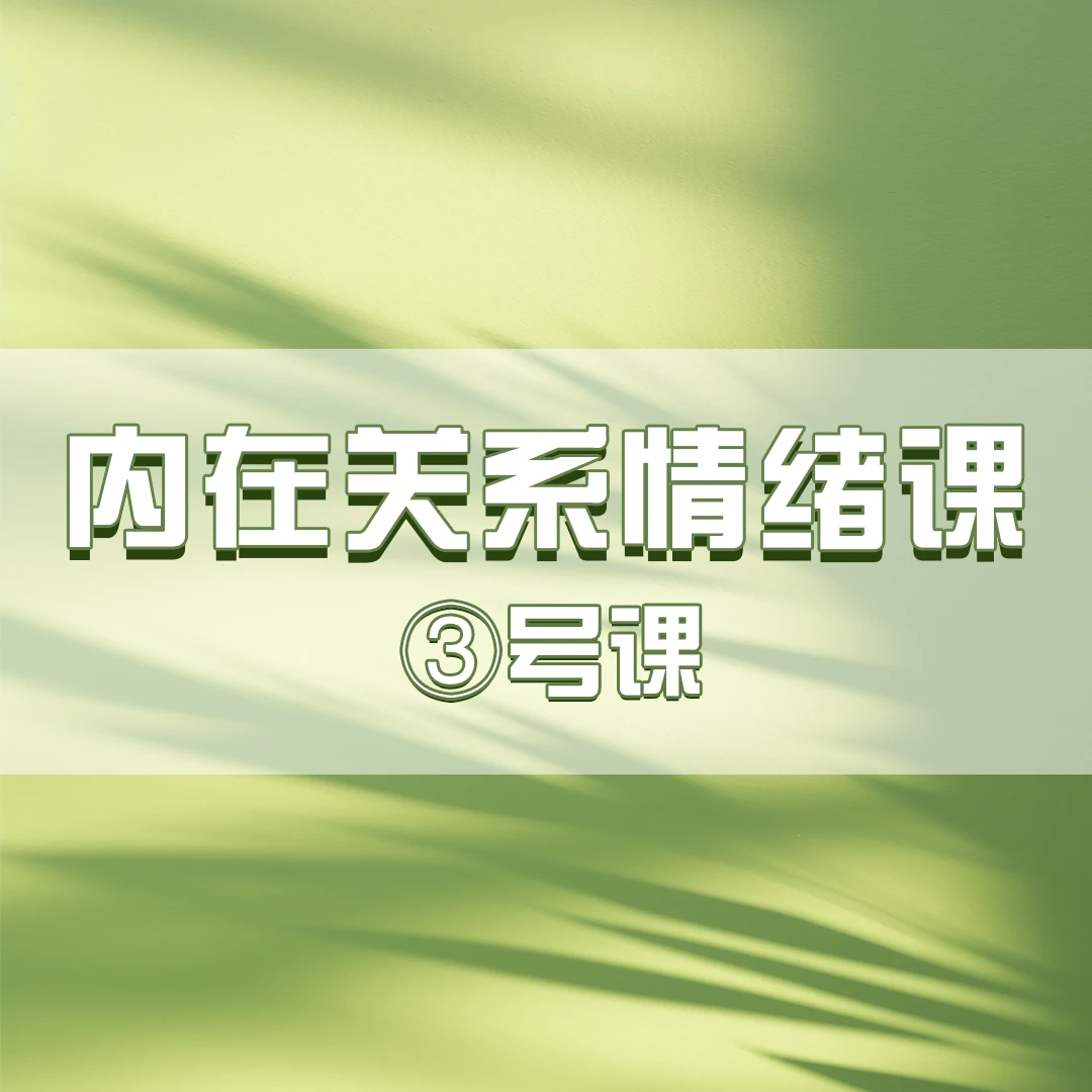 内在关系情绪课（大梦）读书卡