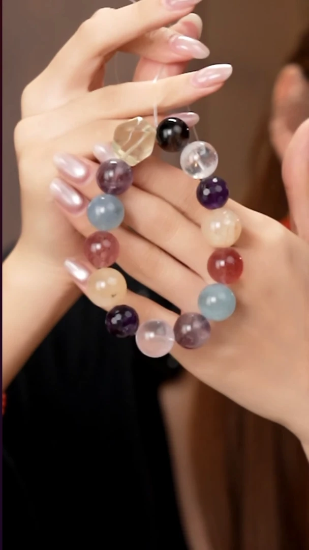 未镶嵌手串水晶多样性发其1