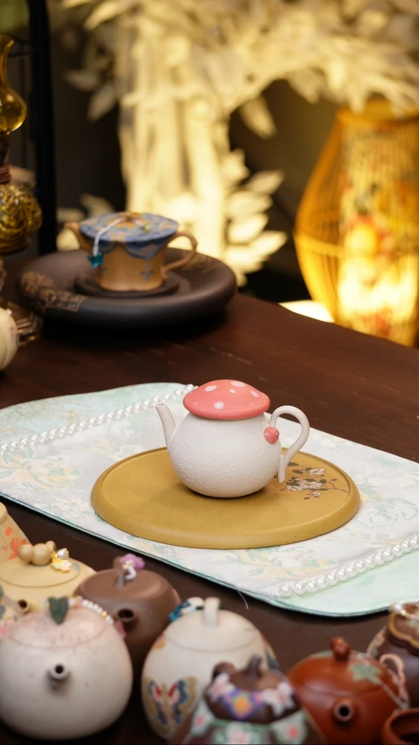 茶壶紫砂原矿紫砂手工壶杯子朱泥