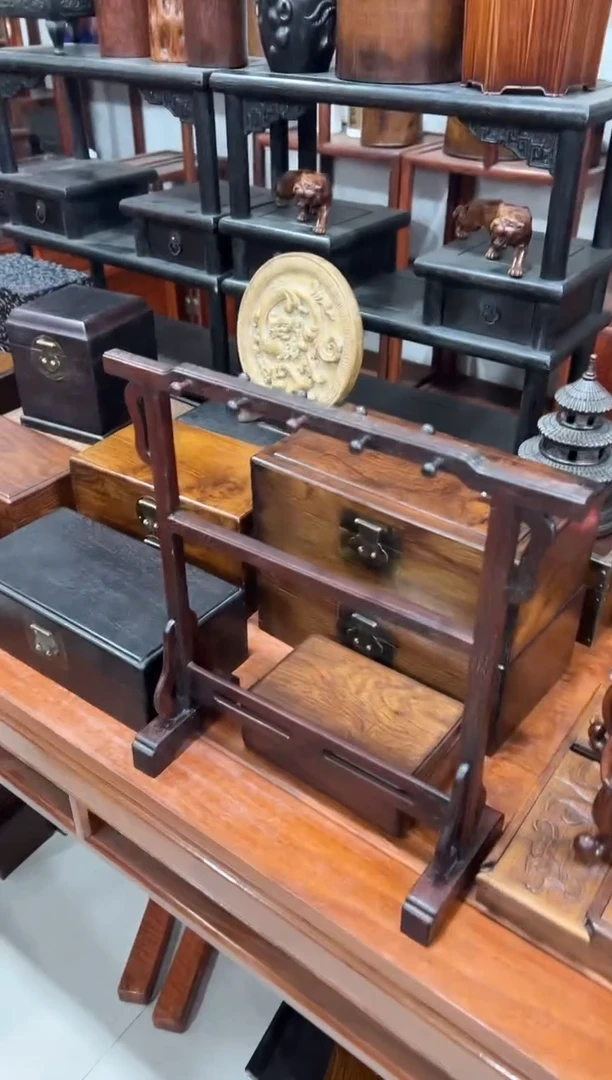 花梨木 明式毛笔挂