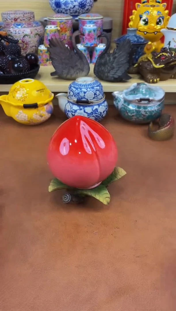 陶瓷茶具摆件旅行套组