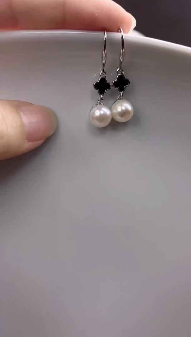 合金耳饰淡水珍珠89